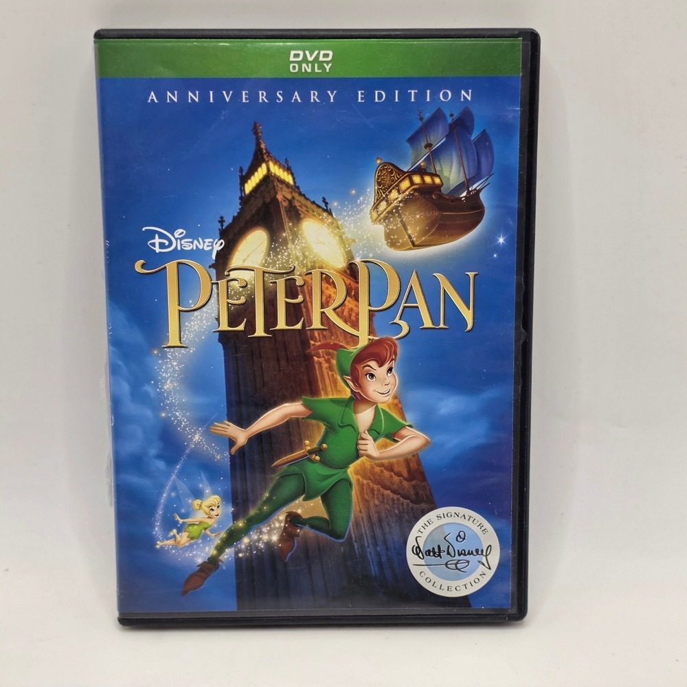 Disney Peter Pan DVD Anniversary Edition Signature Collection 2018 Full Screen G